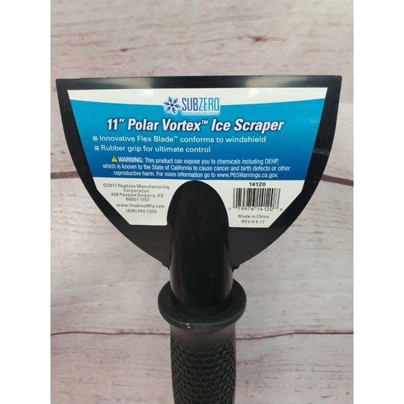 Subzero Polar Vortex Ice Scraper with 11" Non-Slip Grip Handle Winter Tools - Picture 3 of 9